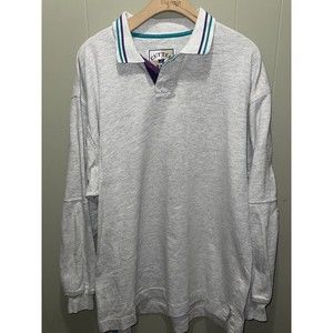 Cutter & Buck Men’s Double Striped Oversized Sweater Sz L Jordan Alternate Grape